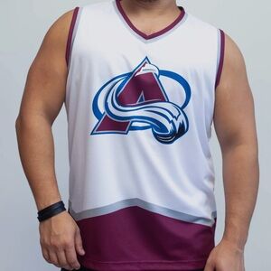 White Colorado Avalanche NHL Sleeveless Jersey